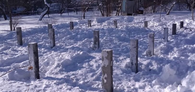 Фундамент на забивных ЖБ сваях