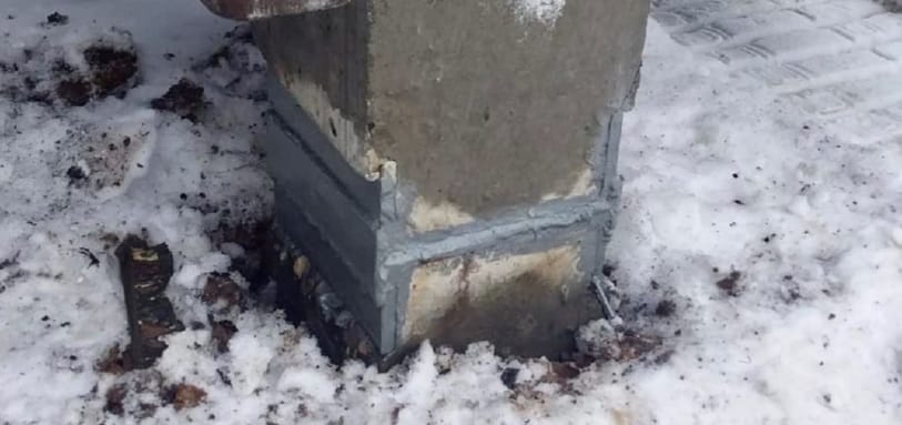 Фундамент на забивных ЖБ сваях